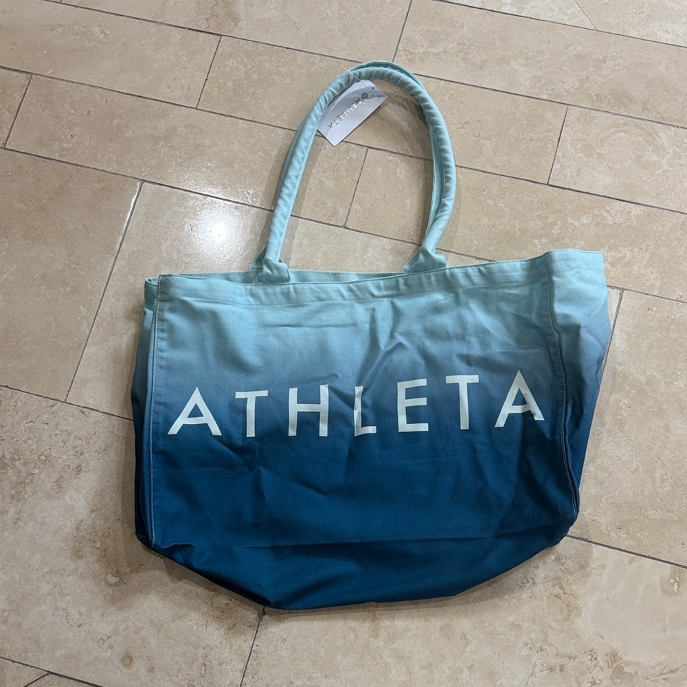 Athleta Gradient Blue Tote Bag